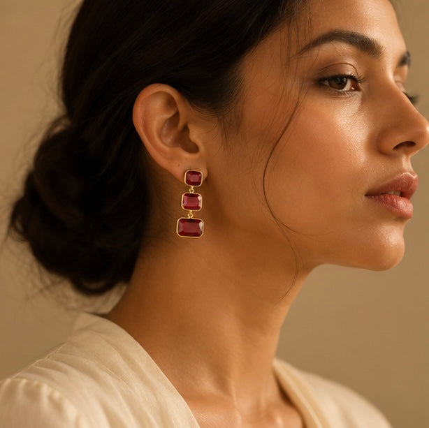 Stone earings