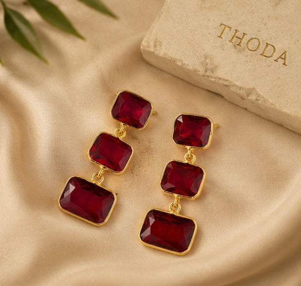 Stone earings