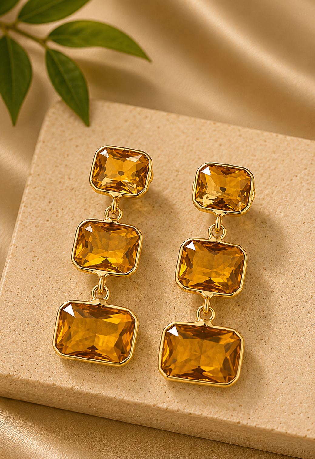 Stone earings