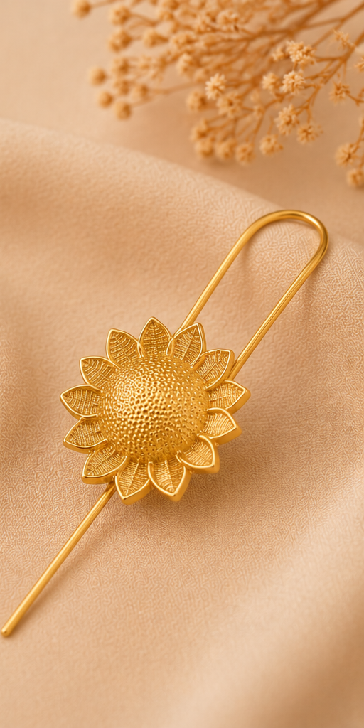 SUNFLOWER EAR CUFFS