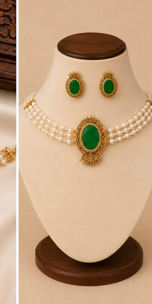 GREEN STONE NECKLACE